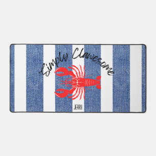 "You're Clawesome" Red Lobster op Denim Print Bureaumat