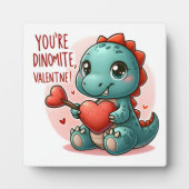 Youre Dinomite Valentijn Schattigee Dinosaur Liefd Fotoplaat (Voorkant)