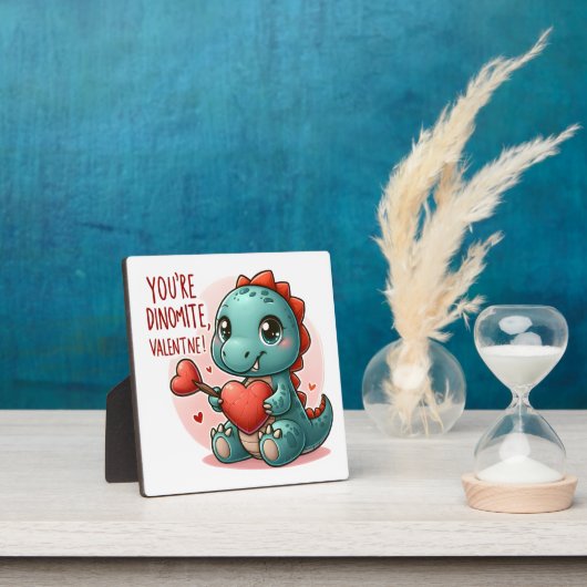 Youre Dinomite Valentijn Schattigee Dinosaur Liefd Fotoplaat (Insitu)