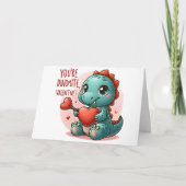 Youre Dinomite Valentijn Schattigee Dinosaur Liefd Kaart (Voorkant)