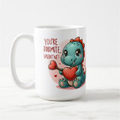 Youre Dinomite Valentijn Schattigee Dinosaur Liefd Koffiemok (Links)