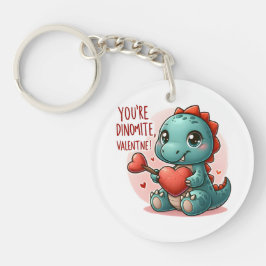 Youre Dinomite Valentijn Schattigee Dinosaur Liefd Sleutelhanger