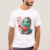 Youre Dinomite Valentijn Schattigee Dinosaur Liefd T-shirt (Voorkant)