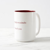 You're Everything to Me – Romantic Custom Gift Mug Tweekleurige Koffiemok (Voorkant rechts)