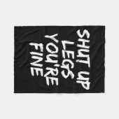 You're Fine Funny Running Fleece Deken (Voorkant (Horizontaal))