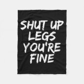 You're Fine Funny Running  Fleece Deken (Voorkant)