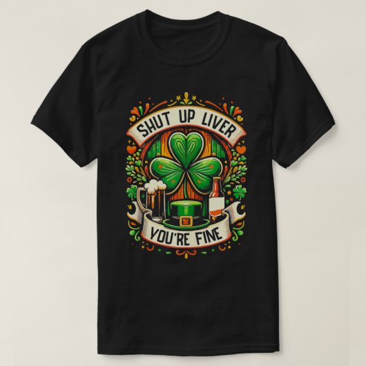 Youre Fine Irish St Patricks Day Drink T-shirt (Design voorkant)