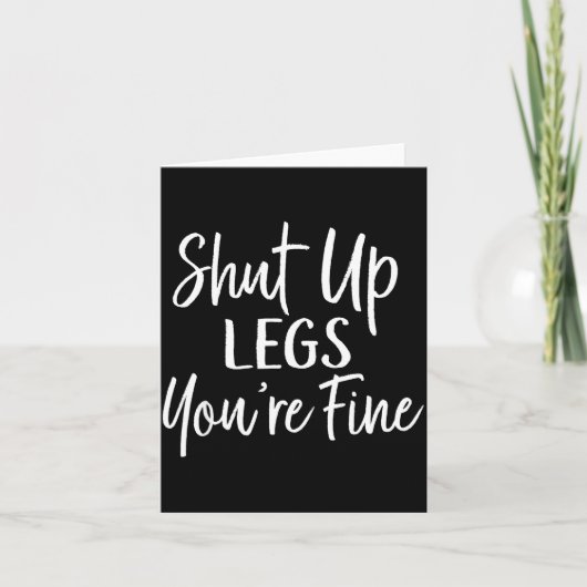 You're Fine Shirt For Gym - Funny Workout  Kaart (Voorkant)