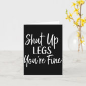 You're Fine Shirt For Gym - Funny Workout  Kaart (Gele Bloem)