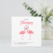 You're Flamazing | Flamingo Valentines Day Class Feestdagenkaart (Staand voorkant)