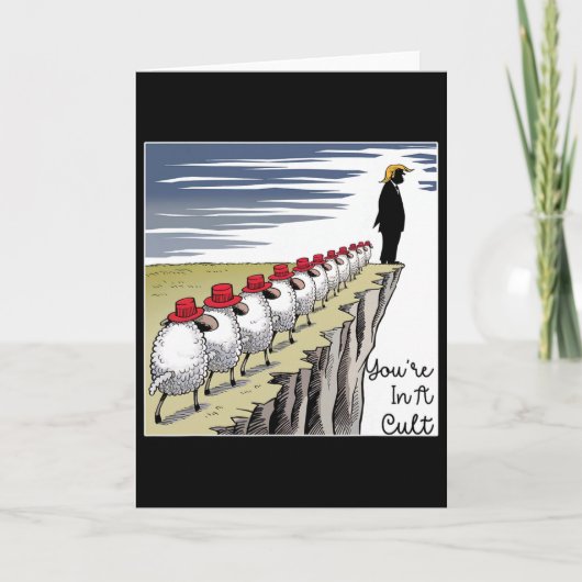 You're In A Cult - Funny Anti Trump Kaart (Voorkant)