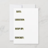 YOU'RE INVITED! SAVE THE DATE! SAVE THE DATE (Achterkant)