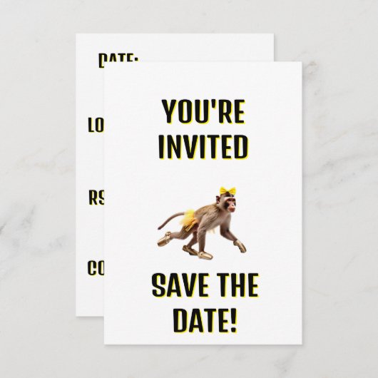 YOU'RE INVITED! SAVE THE DATE! SAVE THE DATE (Voorkant / Achterkant)