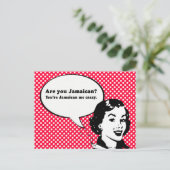 YOURE JAMAICAN ME CRAZY BRIEFKAART (Staand voorkant)