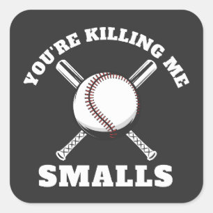 You're Killing Me Smalls Honkbal Vierkante Sticker