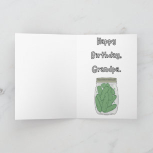 You're Kind of a Big Dill - Opa's Verjaardag Kaart