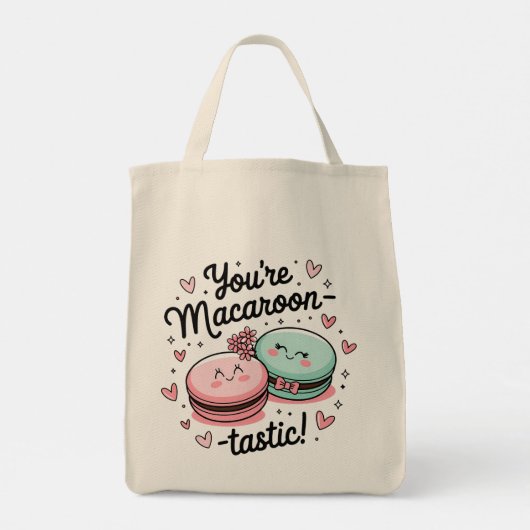 You're Macaroon-tastic - Valentijnsdag Schattigee  Tote Bag (Achterkant)