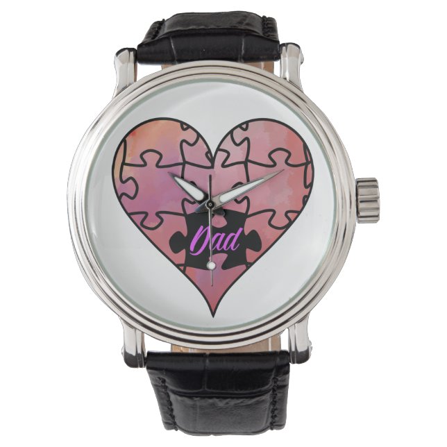 You're mi missing puzzle piece, Dad FATHER'S DAY Horloge (Voorkant)