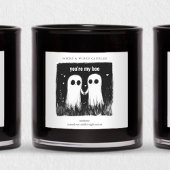 You're My Boo Funny Halloween Candle Label Square