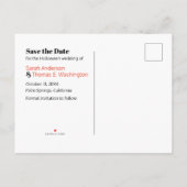 You're My Book - Halloween Bewaar de datum Aankondigingskaart (Achterkant)