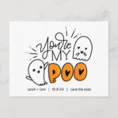 You're My Book - Halloween Bewaar de datum Aankondigingskaart (Voorkant)