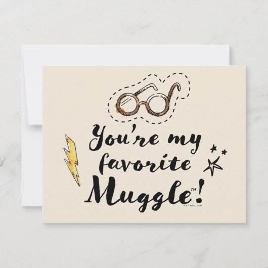 You're My Favorite Muggle™ Notitiekaartje (Voorkant)