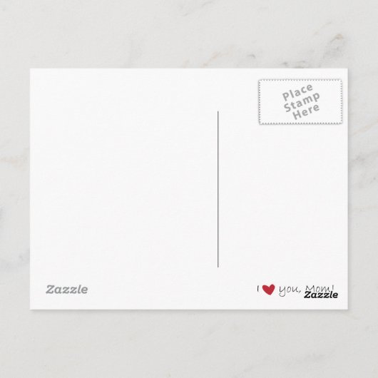 You're my first favorite human I love you, Mom Briefkaart (Achterkant)