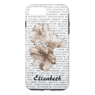 You're My Inspiration Koffie Bruine Bloem + Kleur Case-Mate iPhone Case