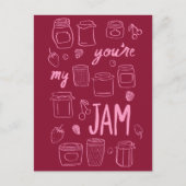YOURE MY JAM Schattige Jars Illustratie Valentijn  Briefkaart (Voorkant)
