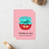 You're My Jam Valentine, Kids School Classroom Notitiekaartje (Voorkant / Achterkant in situ)
