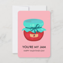 You're My Jam Valentine, Kids School Classroom Notitiekaartje