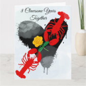 You're My Lobster - Grappig 8 jaar Jubileum Kaart (Voorkant)