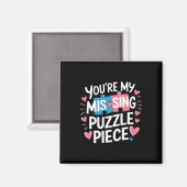 You're My Missing Puzzle Piece Valentine Matching Magneet (Voorkant / Achterkant)