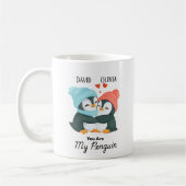 You're My Penguin - Aangepaste naamparen Koffiemok (Links)