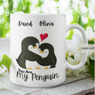 You're My Penguin - Aangepaste naamparen Koffiemok