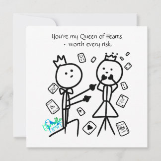 You're My Queen of Hearts Card Bedankkaart