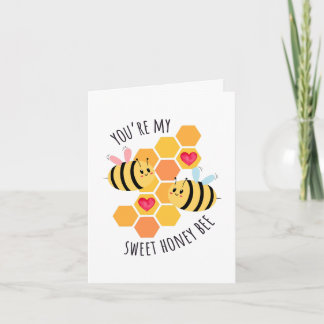 You're My Sweet Honey Bee Greeting Card Kaart
