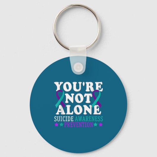 You're Not Alone Depression Suicide Prevention Awa Sleutelhanger (Voorkant)