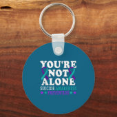 You're Not Alone Depression Suicide Prevention Awa Sleutelhanger (Voorkant)