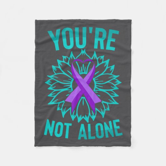 Youre Not Alone Premium  Fleece Deken (Voorkant)