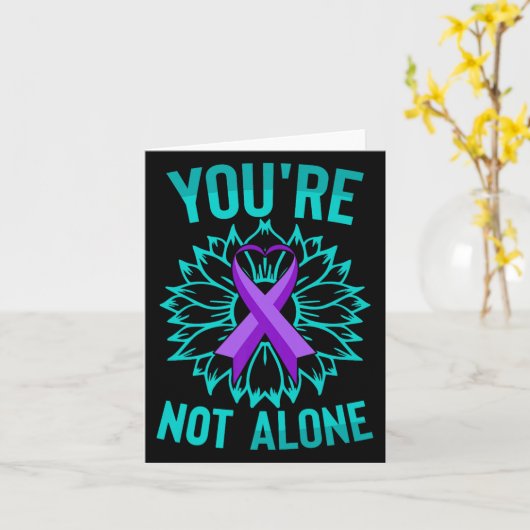 Youre Not Alone Premium  Kaart (Gele Bloem)