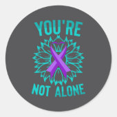 Youre Not Alone Premium  Ronde Sticker (Voorkant)
