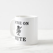 "You're On Mute" Funny Zoom Meeting Mug Koffiemok (Voorkant links)