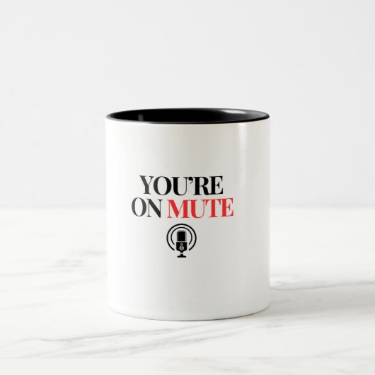 You're On Mute Tweekleurige Koffiemok (Center)