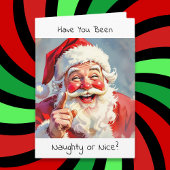 You're on the Naughty List Again | Funny Christmas Feestdagen Kaart