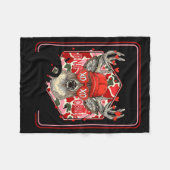 You're One Cool Buck Camouflage Valentine's Day Hu Fleece Deken (Voorkant (Horizontaal))