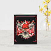 You're One Cool Buck Camouflage Valentine's Day Hu Kaart (Gele Bloem)