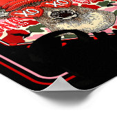 You're One Cool Buck Camouflage Valentine's Day Hu Poster (Hoek)