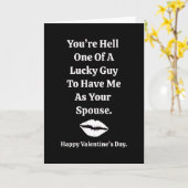 You're One Lucky Guy Valentine's Day  Kaart (Gele Bloem)