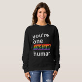 You're One Radiant Human Bisexual Transgender Rain Trui (Voorkant volledig)